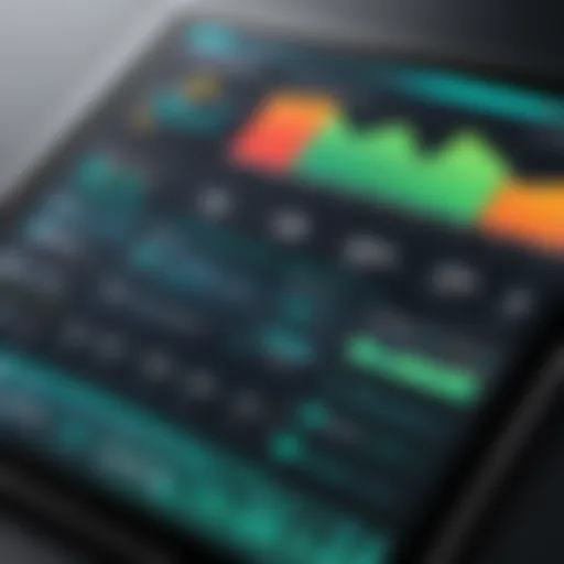 A digital dashboard displaying sustainability metrics
