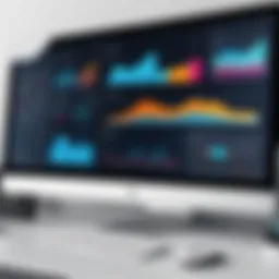 Advanced back office software interface showcasing analytics dashboard