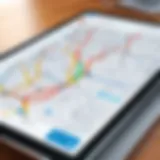 Dynamic route planning software interface