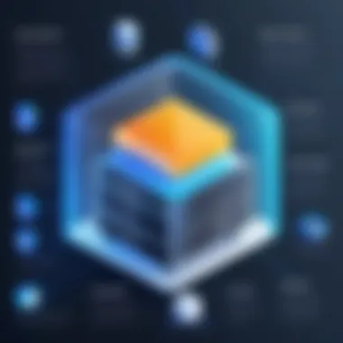 Diagram illustrating key features of storage software