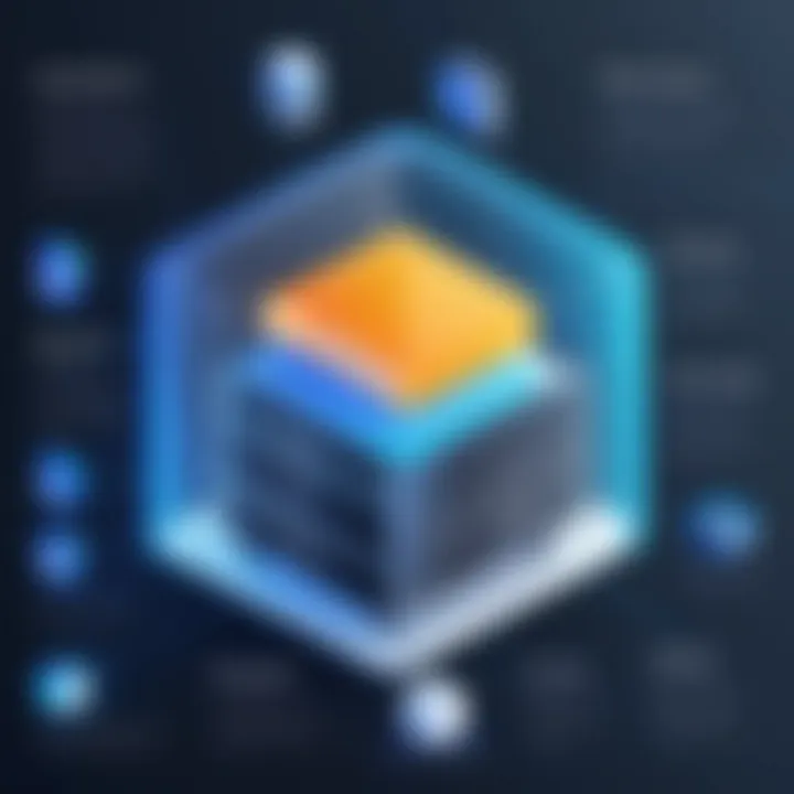 Diagram illustrating key features of storage software