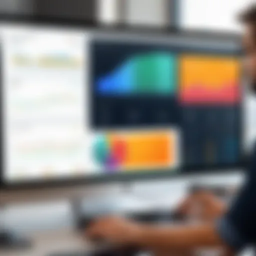A visual representation of the Shop Manager Program dashboard showcasing analytics and metrics