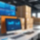 Visual representation of warehouse management software interface