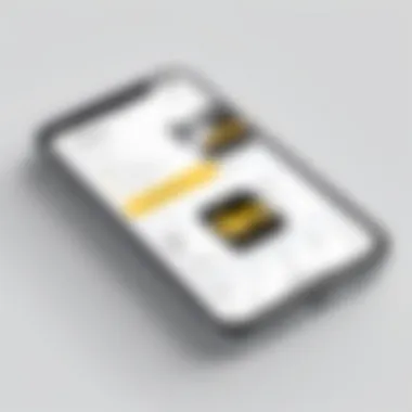 Illustration showcasing the user interface of a white label taxi app