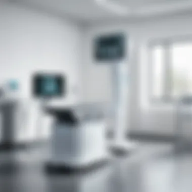 X-ray Machine in Clinical Application An X-ray machine in a clinical setting demonstrating its applications.