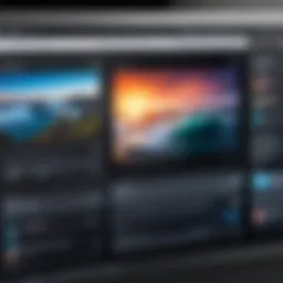 User interface of a video capture software showcasing various features