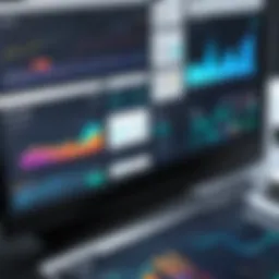 A visual representation of website analytics dashboard