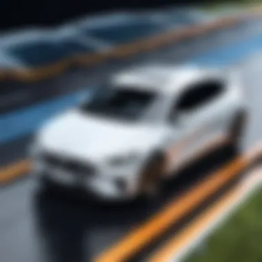 An illustration showcasing the integration of geo-fencing technology in vehicles.