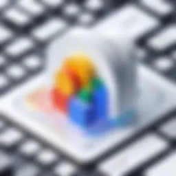 Illustration depicting the architecture of Google Cloud Data Storage