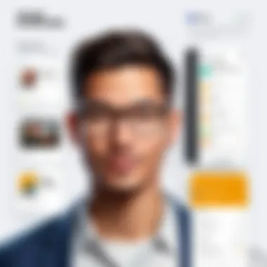 Explore the Dynamic Interface of GrabJobs Dynamic interface showcasing GrabJobs features