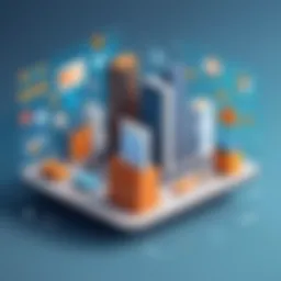 Visual representation of CRM system architecture