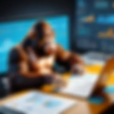 Data-Driven Insights for Successful Marketing Visual representation of data analytics for marketing success