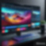 A sleek interface of a live streaming platform showcasing features