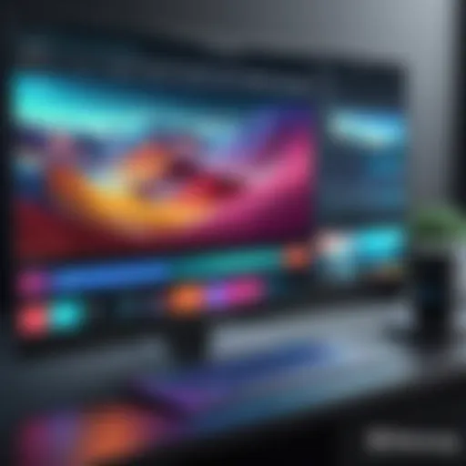 A sleek interface of a live streaming platform showcasing features