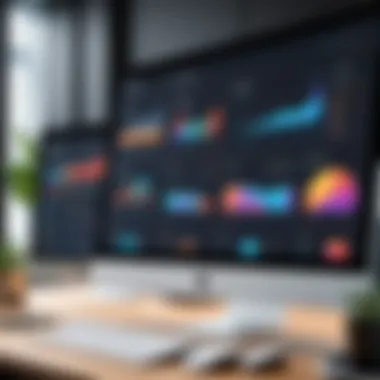 Productivity Metrics: Analyzing Team Performance Visual analytics dashboard illustrating productivity metrics