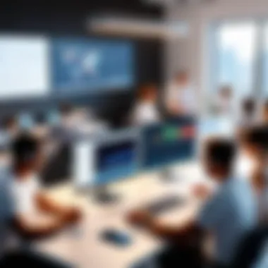 Effective Virtual Meetings with Loom Workspace Team members engaged in a virtual meeting using Loom Workspace