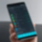 User interface of an Android MDM solution