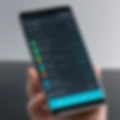 User interface of an Android MDM solution