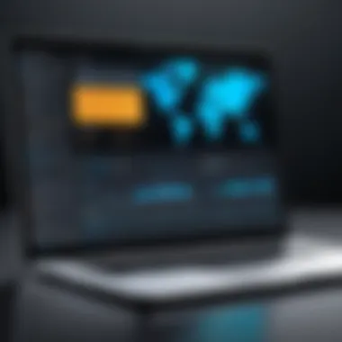 Event Software Interface A laptop displaying fundraising event software interface