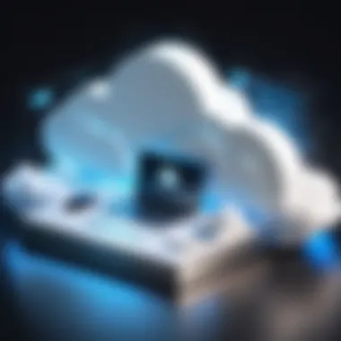 Illustration of secure cloud storage for signed contracts