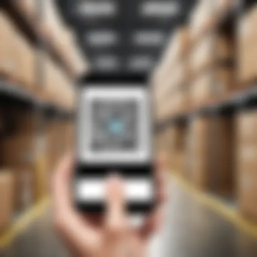 QR code scanning in a warehouse setting