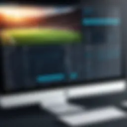 Overview of sports booking software interface