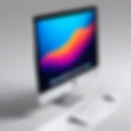 A sleek Mac device showcasing touch screen capabilities