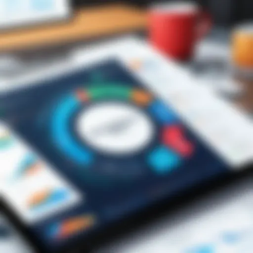 Visual representation of key performance indicators in a project management setting