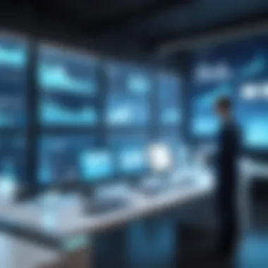The Future of Business with Digital Work Orders Futuristic view of digital work orders shaping business landscapes