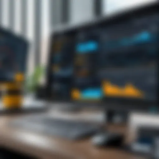 A sophisticated dashboard of dump truck dispatching software showing real-time analytics
