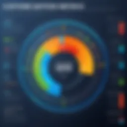 Graph illustrating customer satisfaction metrics