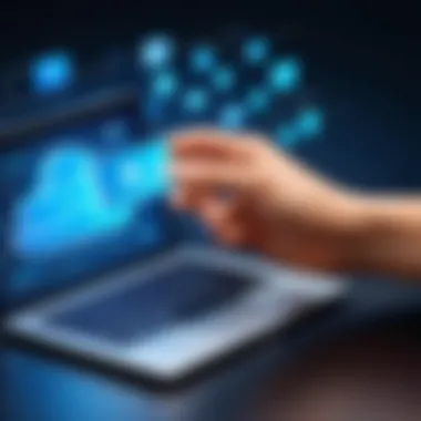 Diagram showcasing advantages of payment cloud services