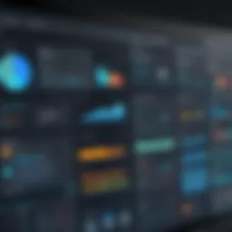 Visual representation of product scheduling software dashboard