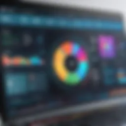 An intricate dashboard of a publisher software showcasing various tools.