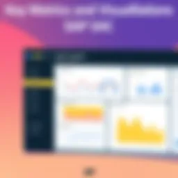 Illustration of SAP SAC dashboard layout highlighting key metrics and visualizations