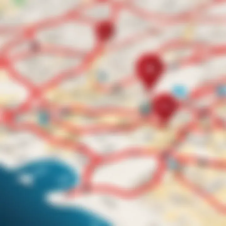 Map showcasing geographic pricing variations for Twilio SMS