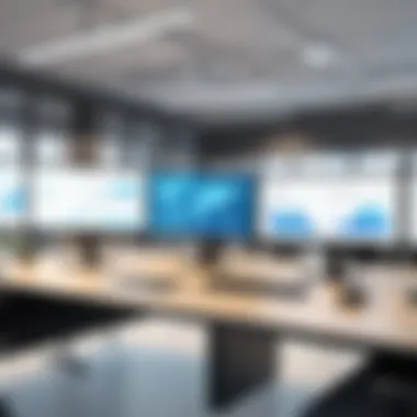 Secure Workplace Environment Illustration of a secure workplace environment