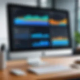 A digital dashboard showcasing workday analytics and tracking metrics.