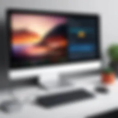 User interface of a popular remote desktop application